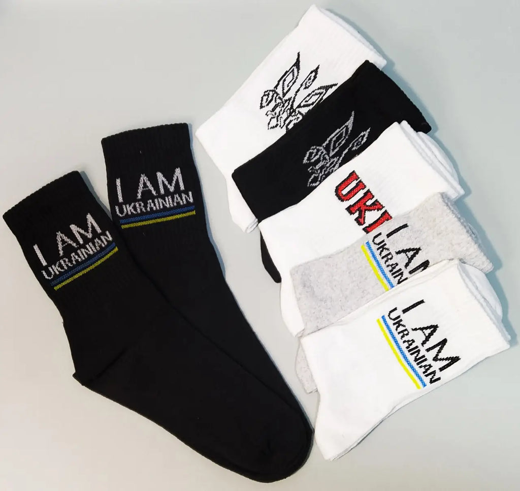 Patriotic Socks With High Elastic Band (Size 40-44)