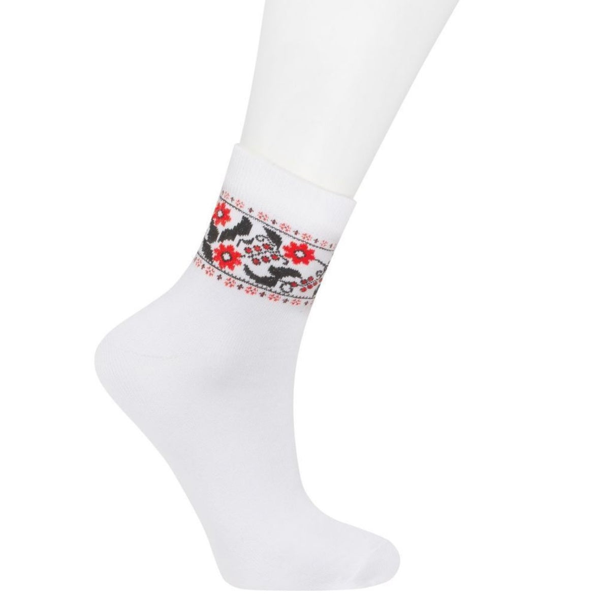 Womens Patriotic Socks With Embroidery (Size 38–40)