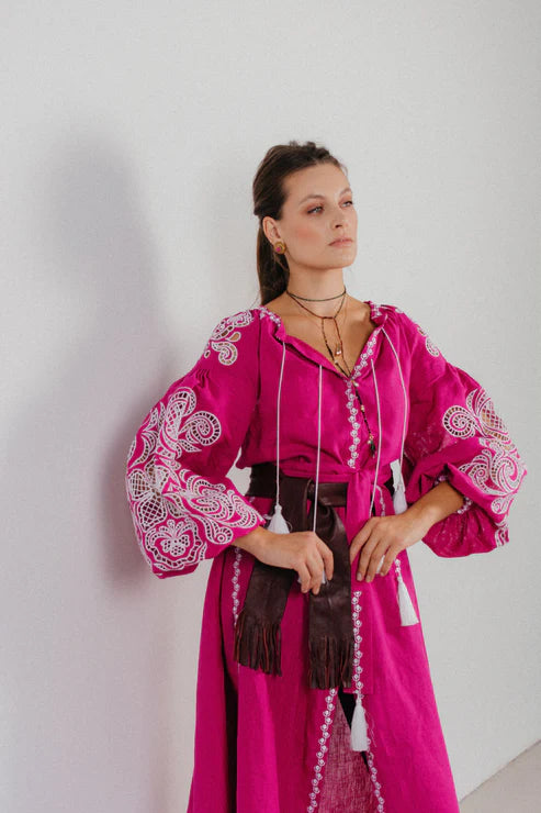 Oscar dress fuchsia