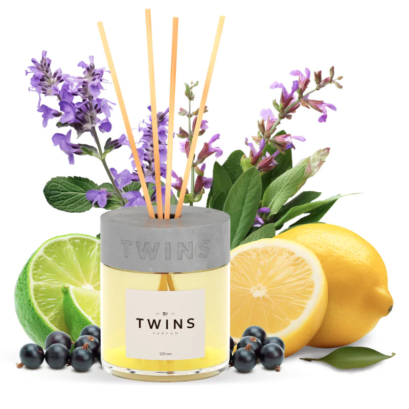 TWINS Citrus Freshness Home Diffuser – Zesty, Bright & Energizing | 120 ml