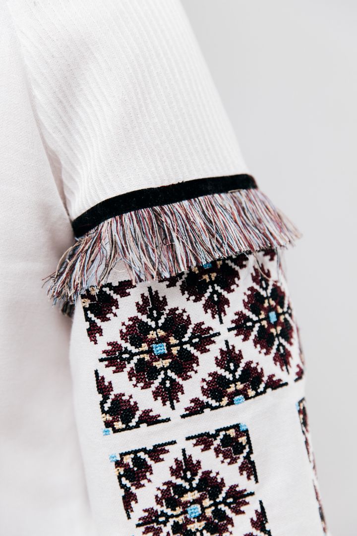Women’s Vyshyvanka with Fringed Sleeves