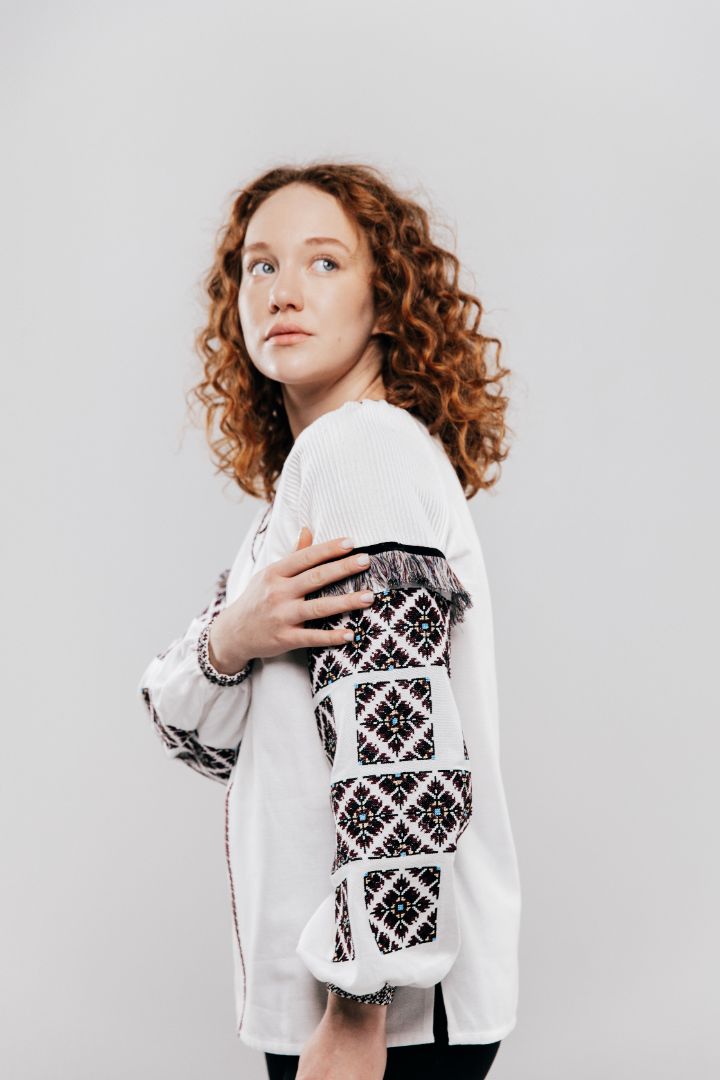 Women’s Vyshyvanka with Fringed Sleeves