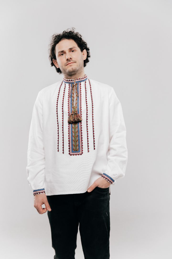 Men’s Vyshyvanka with Vertical Embroidery (Matching to Women’s)
