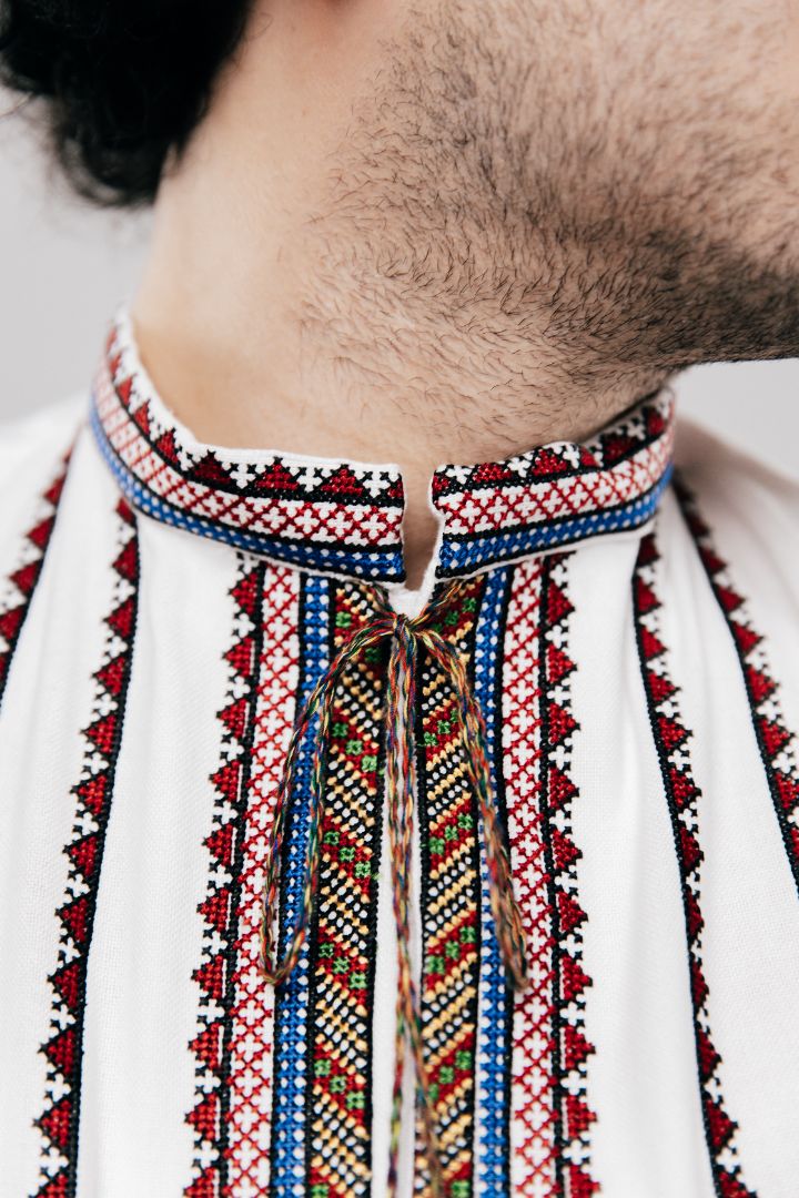 Men’s Vyshyvanka with Vertical Embroidery (Matching to Women’s)