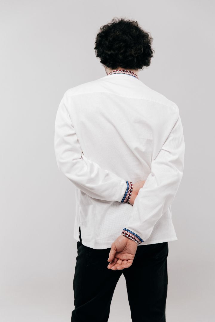 Men’s Vyshyvanka with Vertical Embroidery (Matching to Women’s)