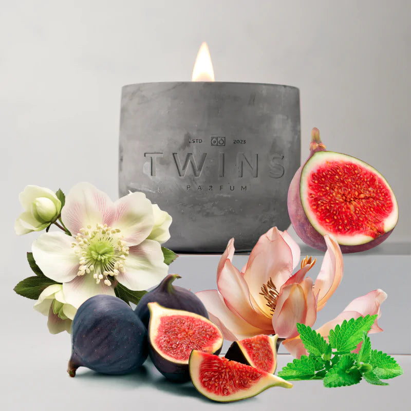TWINS Fig Oasis Scented Candle – Botanical Escape | 600 g