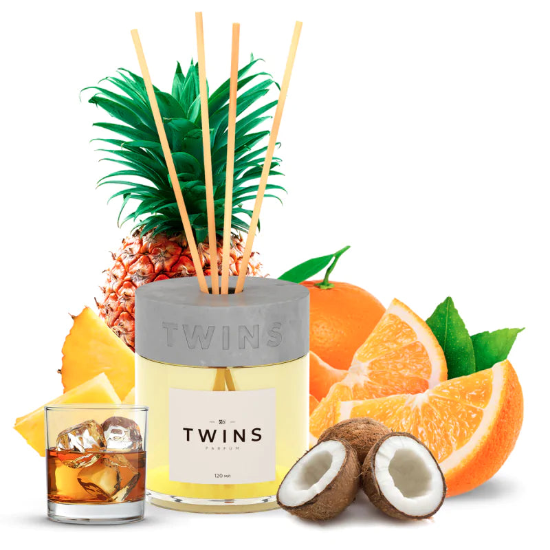 TWINS Jamaican Exotica Home Diffuser – Tropical, Juicy & Irresistibly Uplifting | 120 ml