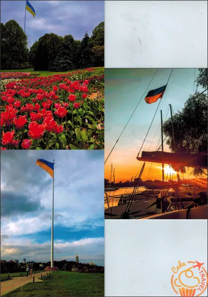 Set of postcards "Flag of Ukraine"