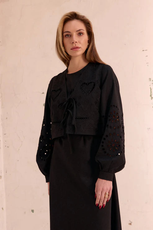 Wool vest "Heart"