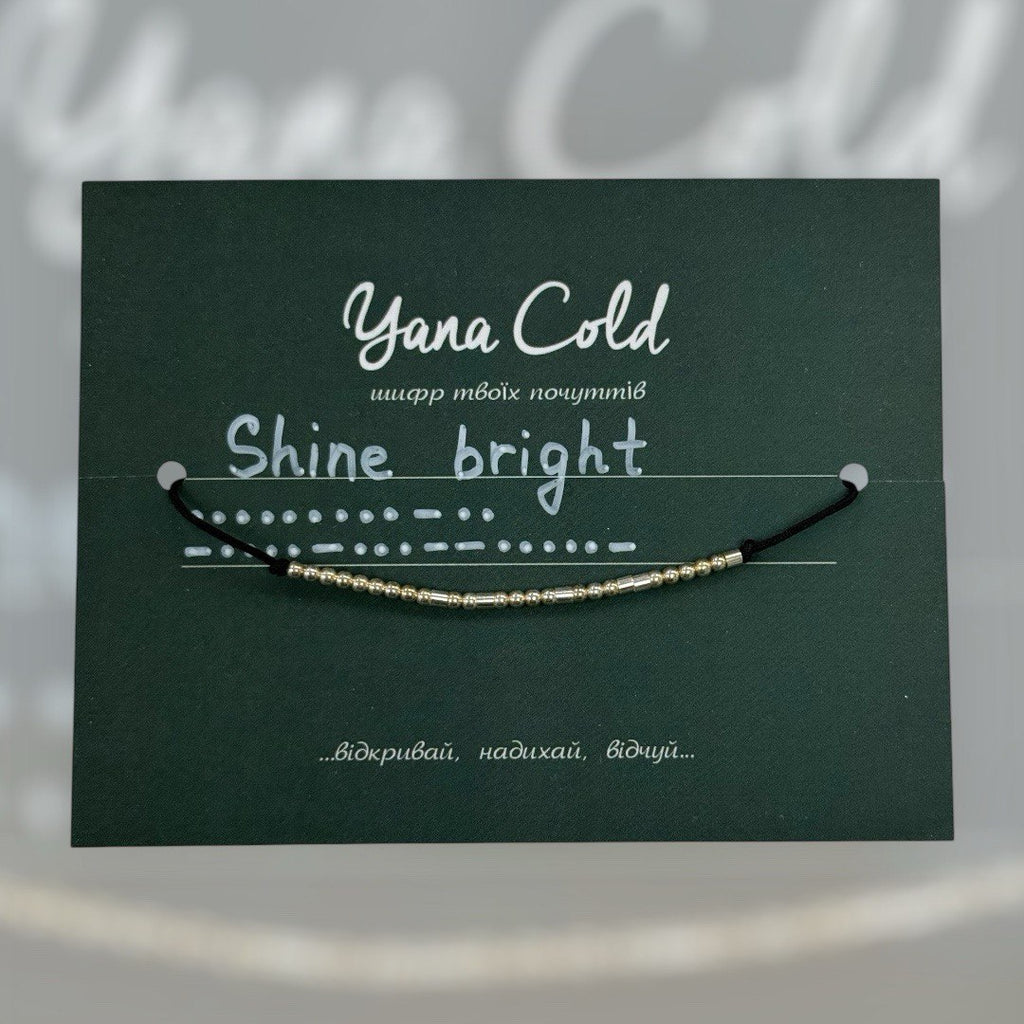 Morse code silver bracelet