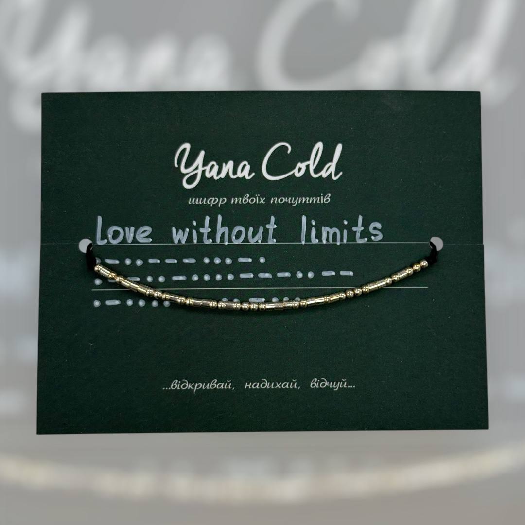 Morse code silver bracelet