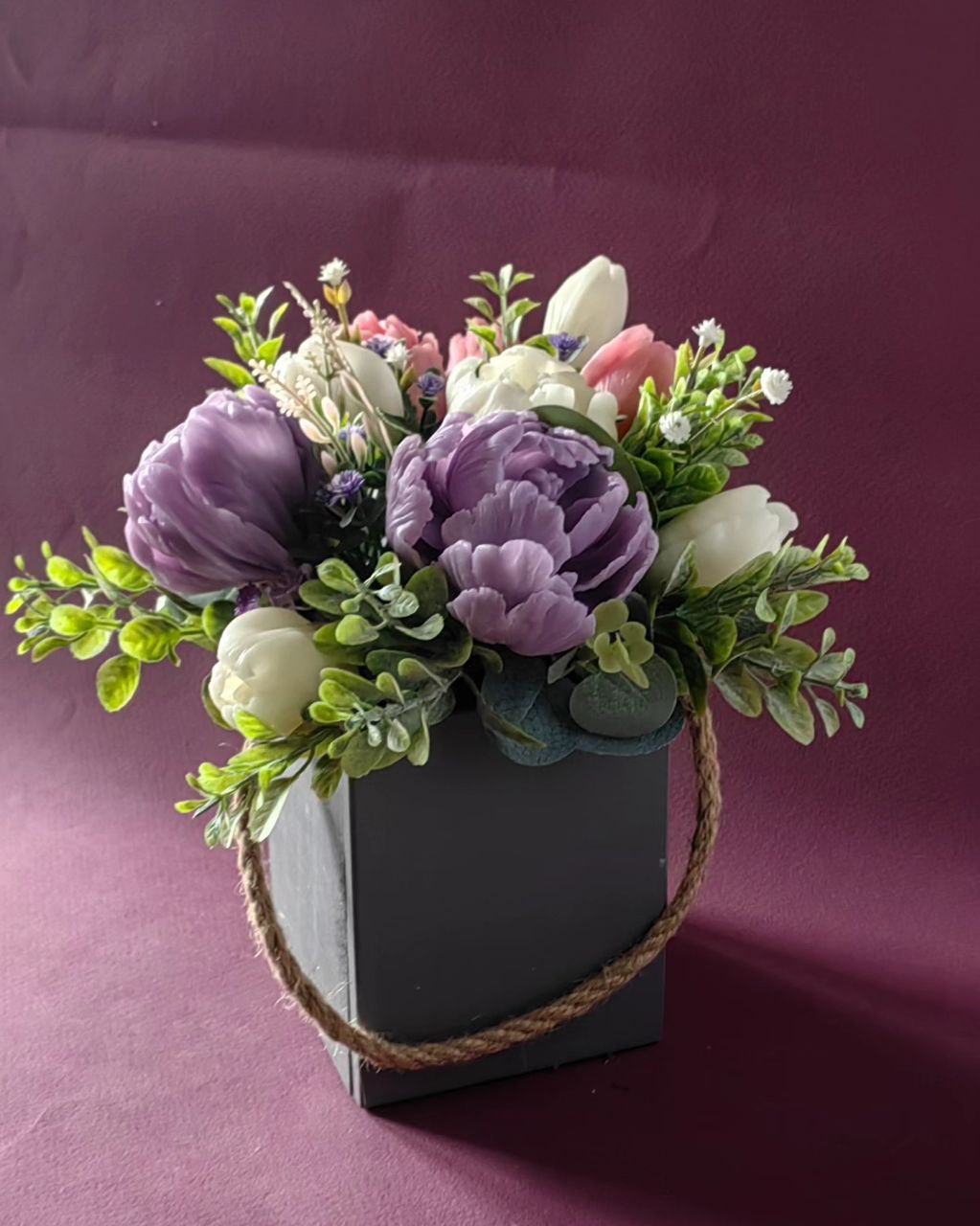 Soap Flower Bouquet – Handmade Floral Gift