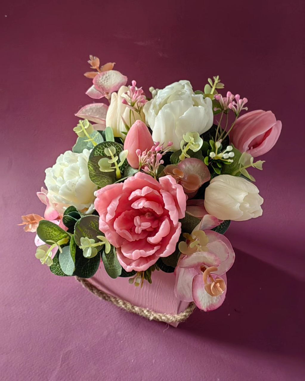 Soap Flower Bouquet – Handmade Floral Gift