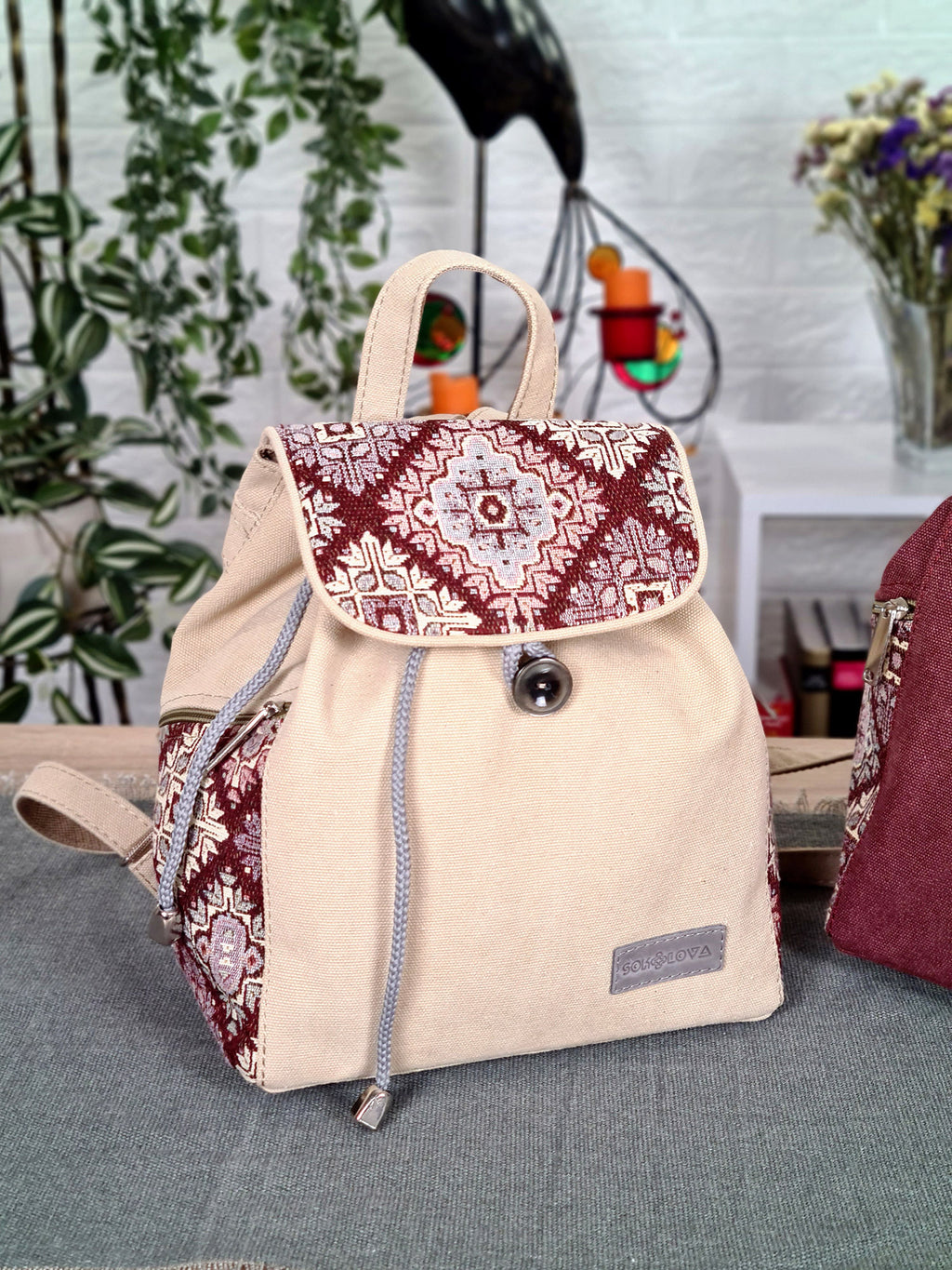 Ethnic Pattern Backpack