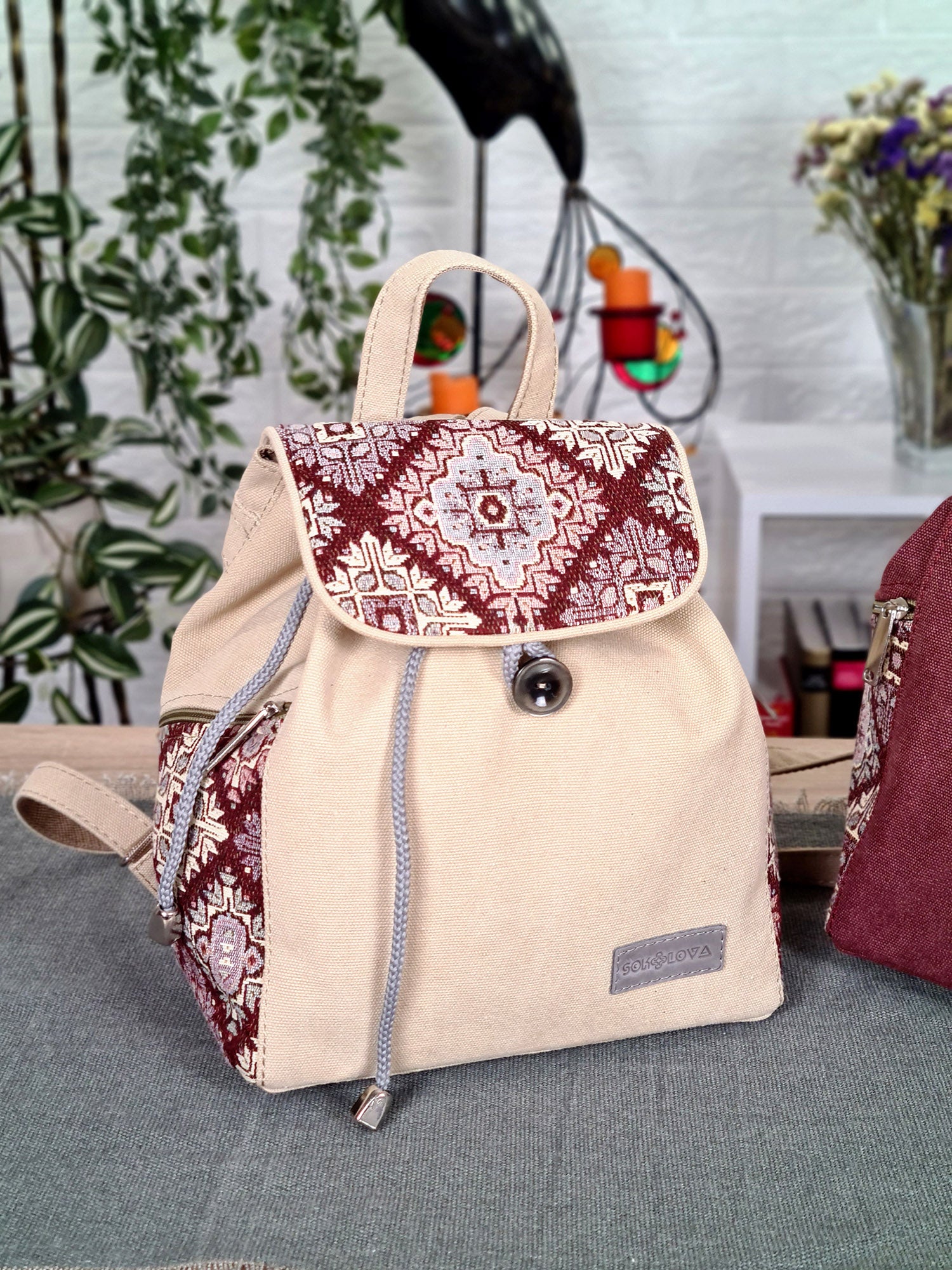 Ethnic Pattern Backpack