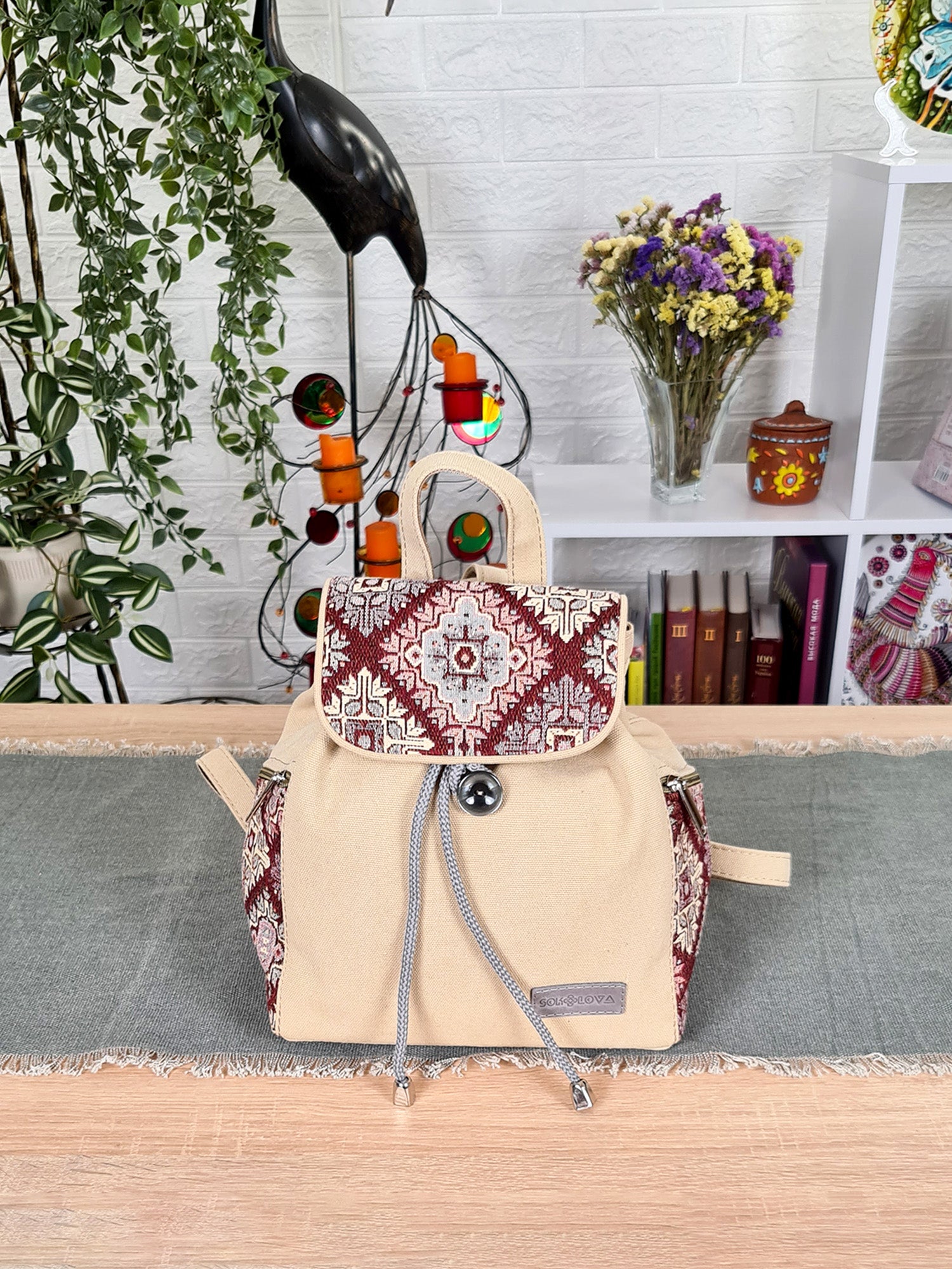 Ethnic Pattern Backpack