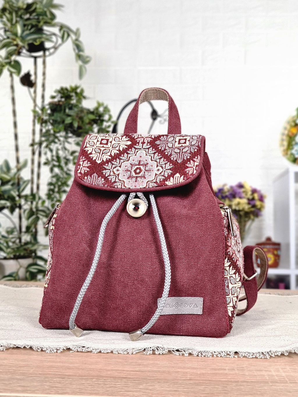 Ethnic Pattern Backpack