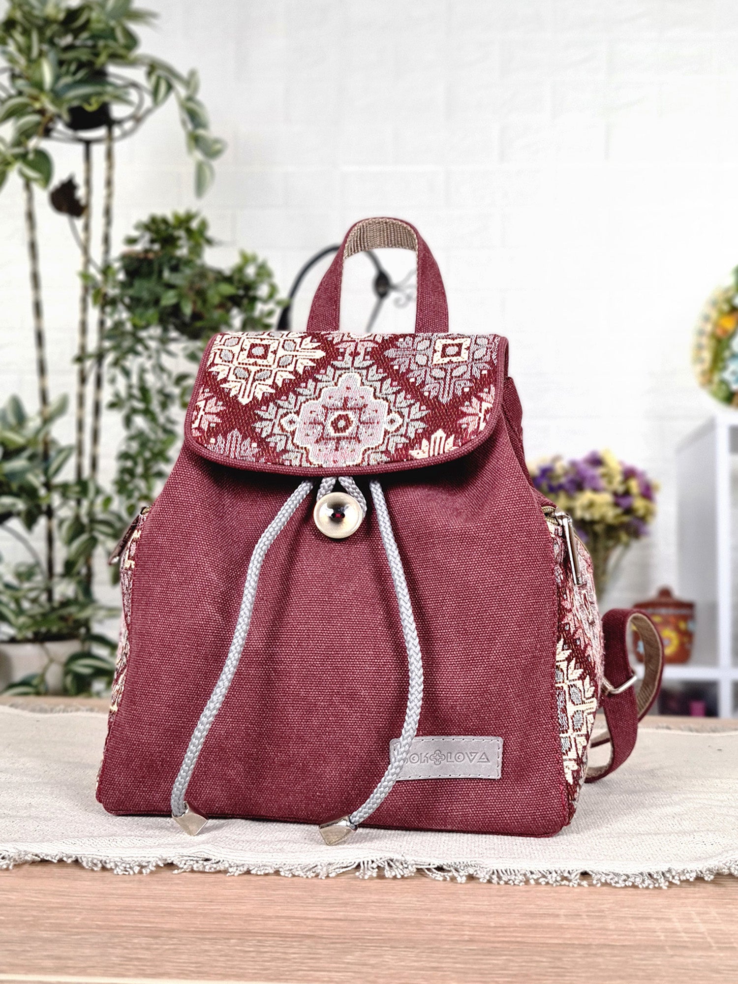 Ethnic Pattern Backpack