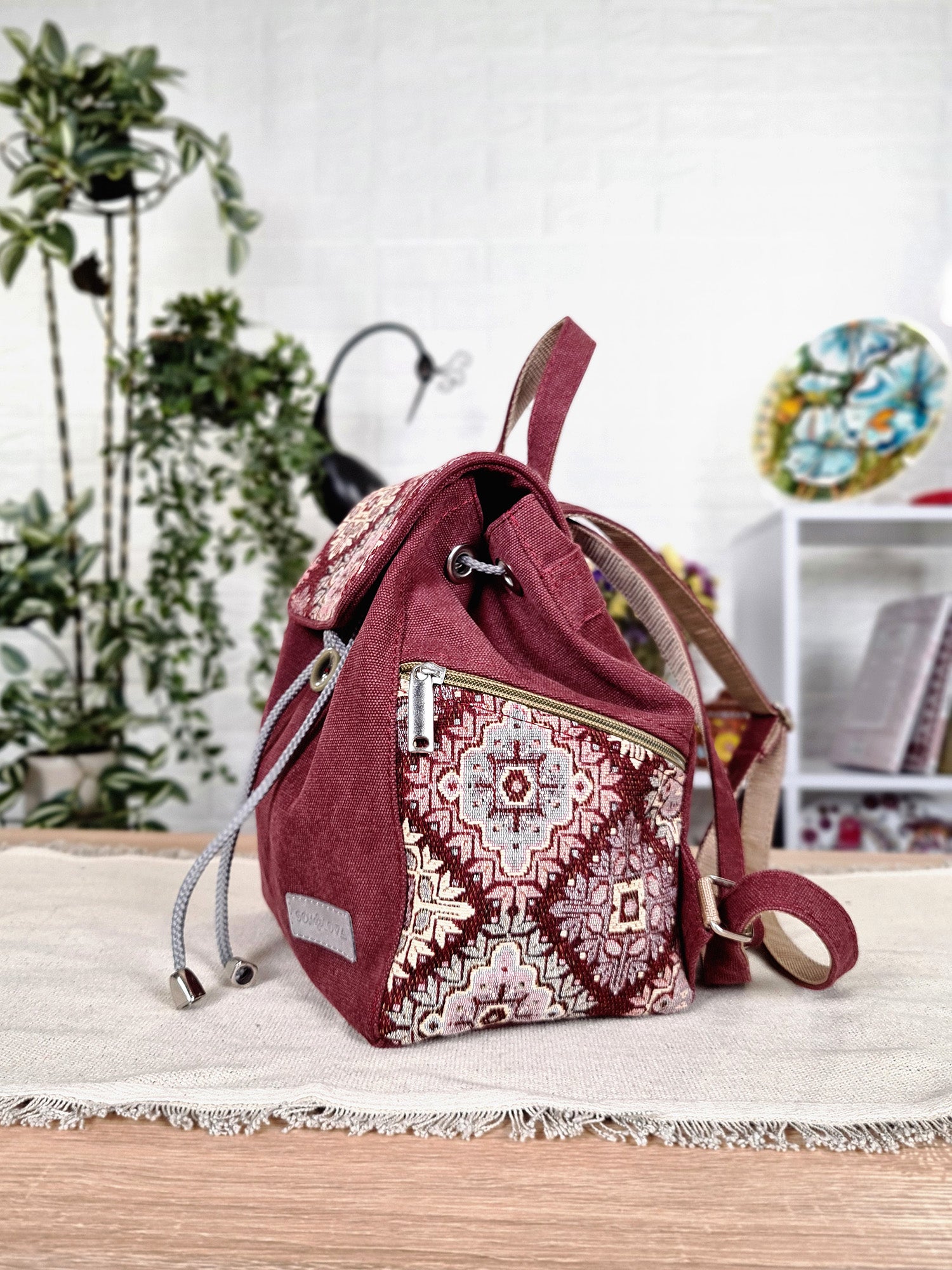 Ethnic Pattern Backpack