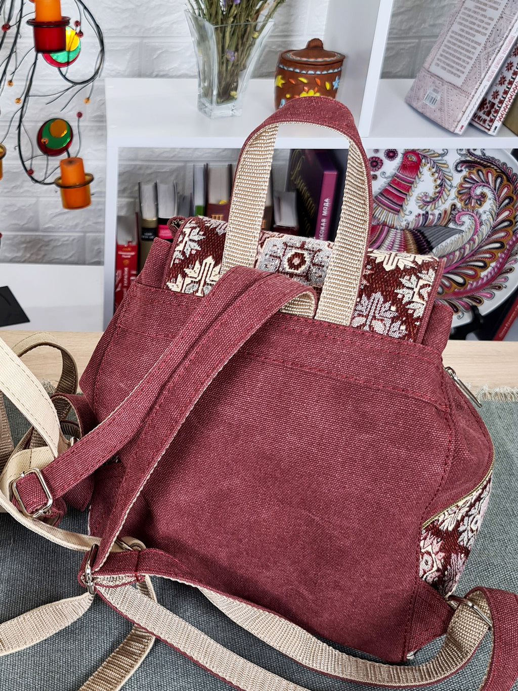 Ethnic Pattern Backpack