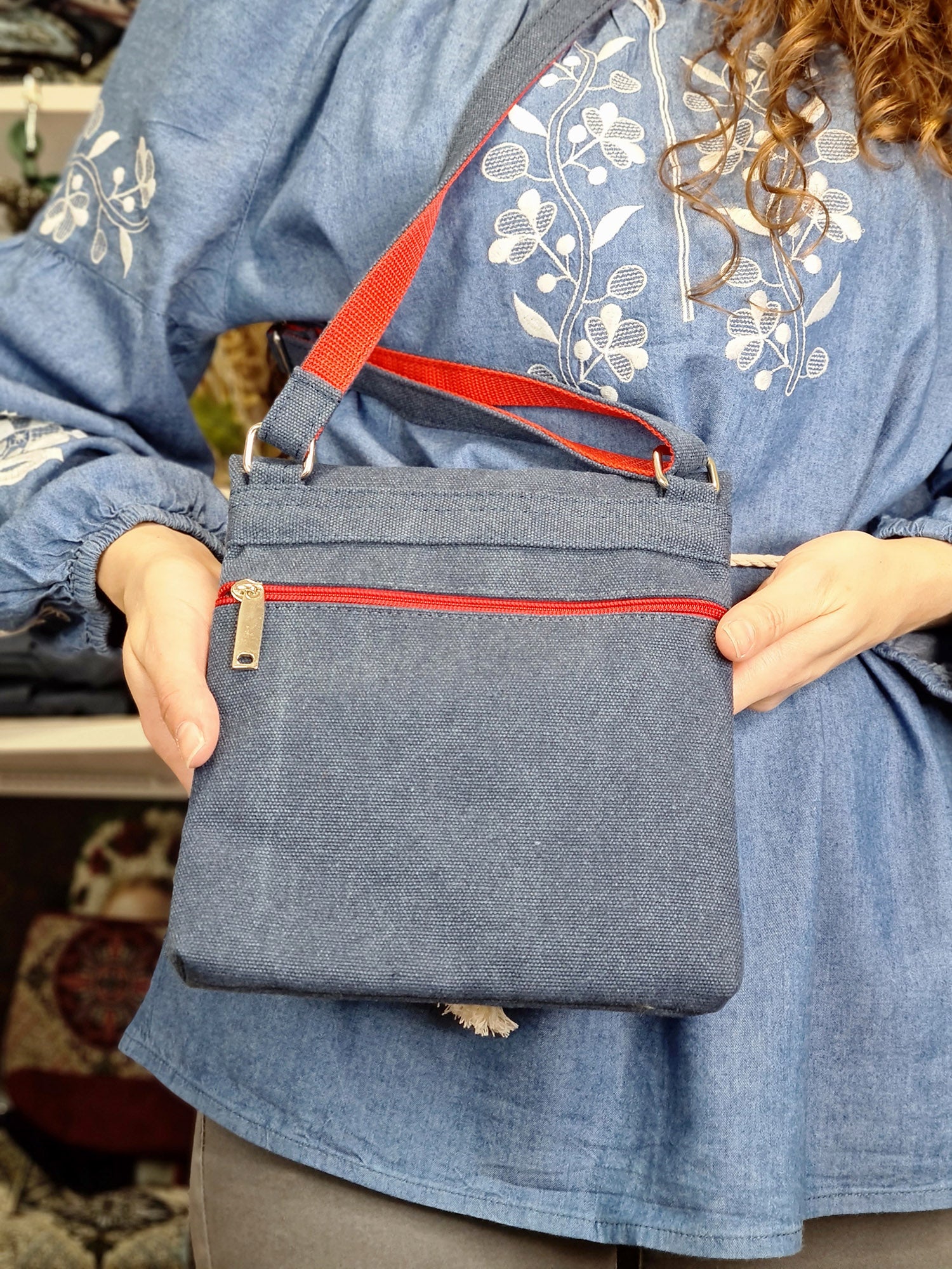 "Unconquered" Embroidered Bag